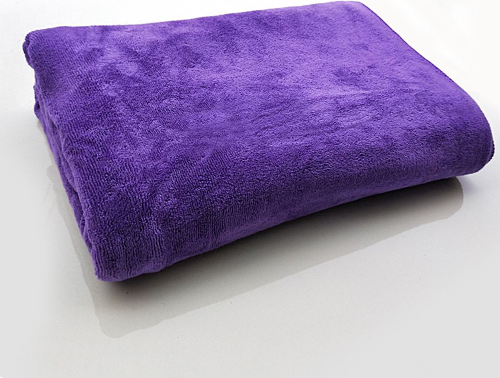 Mikrofaser Handtuch Auto Wash Cloth Auto Reinigung Dicke starke Wasseraufnahme für Home Automobil Purple 80 * 180CM