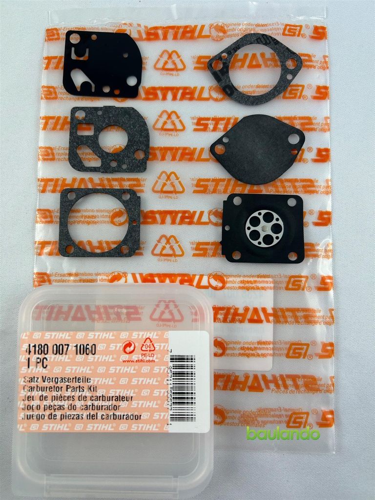 Kit riparazione carburatore STIHL, kit membrana 41800071060 Immagine del prodotto 