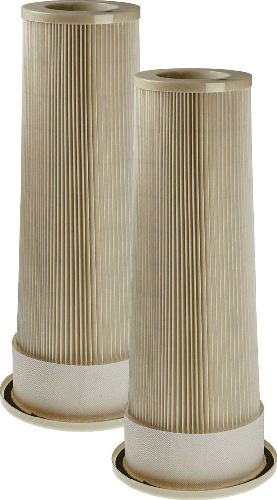 vhbw 2x Feinfilter Ersatz für Dustcontrol 42026 für Staubsauger - Luftfilter Weiß, Rund