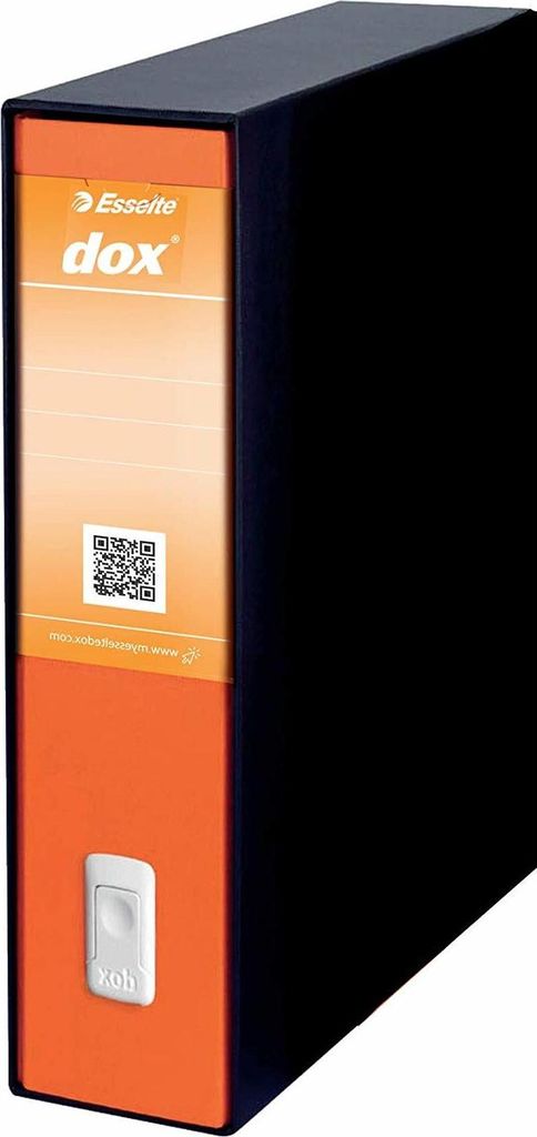 Esselte Dox 2 Ringmappe A4 Schwarz, Orange