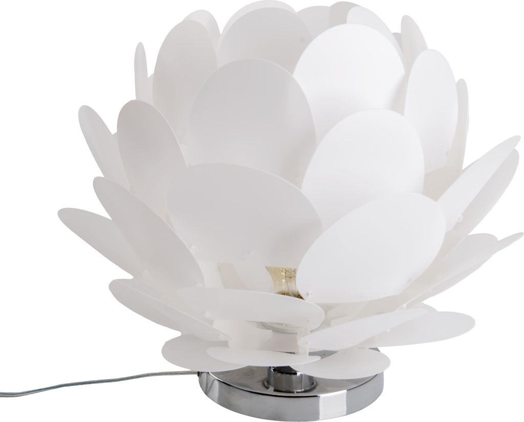 Näve Leuchten Tischleuchte FORA mit E27 Tischleuchte FORA mit E27 Tischleuchten - Tischleuchte weiß d: 41cm "FORA", Tischlampe im Romantic Style,...