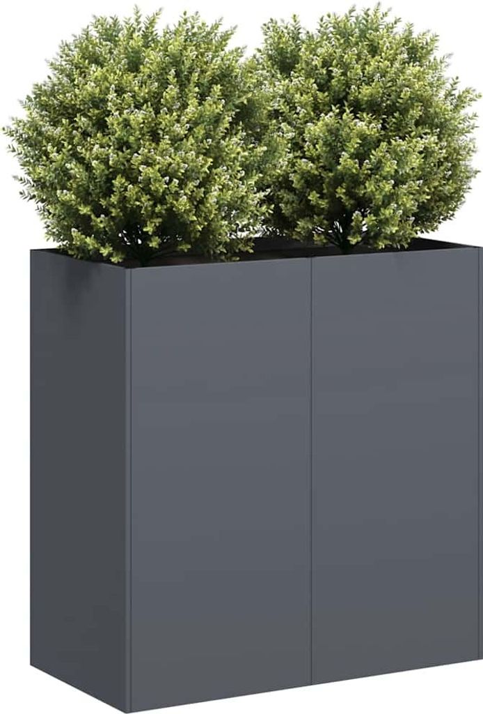 Maison Exclusive - Pflanzkübel Anthrazit 80x40x80 cm Kaltgewalzter Stahl
