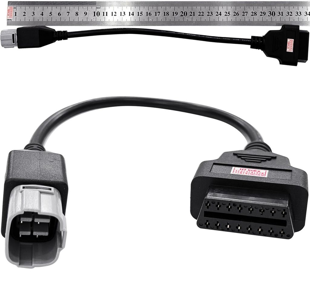 6 Pin OBD2 Diagnose Adapter Kabel kompatibel mit Suzuki GSX-R 1000R 2017