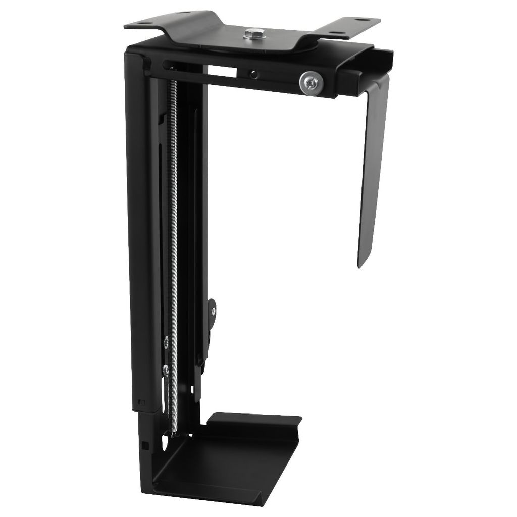 Edelstahl Schreibtisch PC-Halterung XXL - schwarz