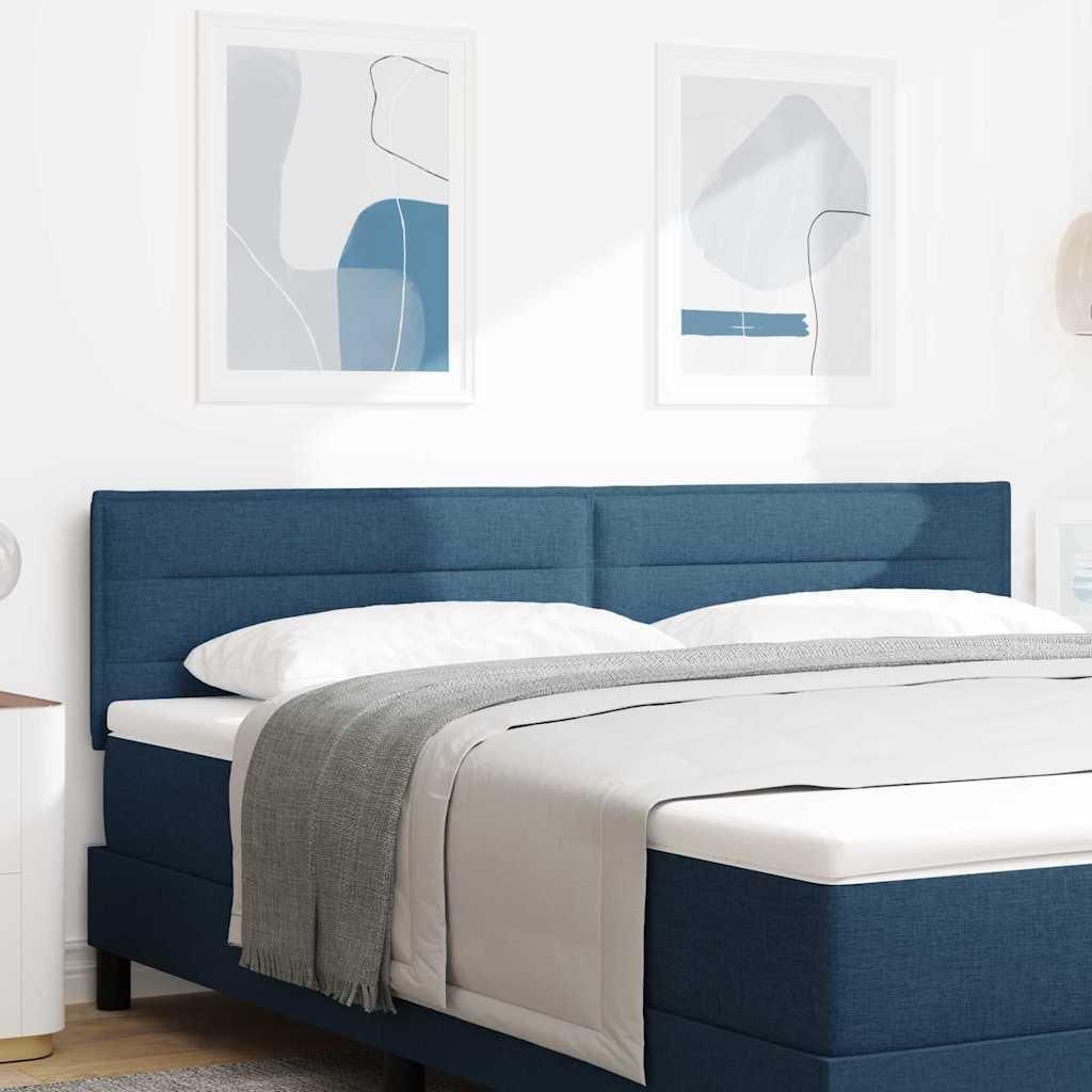 Möbel Kopfteil Höhenverstellbar mit Kopfteil Blau 180 cm Stoff - Kopfteile 42007033