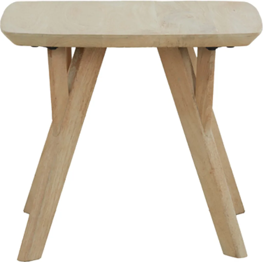 Table d'appoint QUENZA bois de manguier naturel 50x50x42 - Style bohème