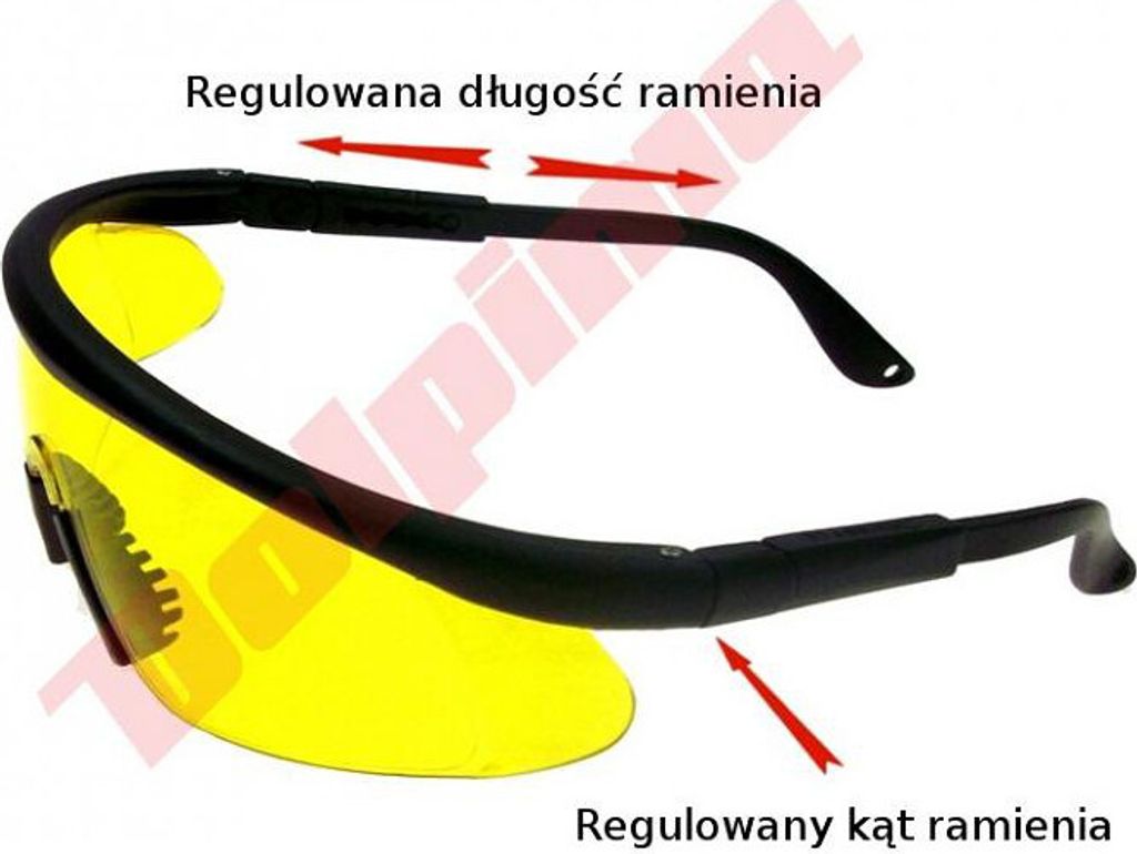Arbeitsschutzbrille, Gelb Getönt