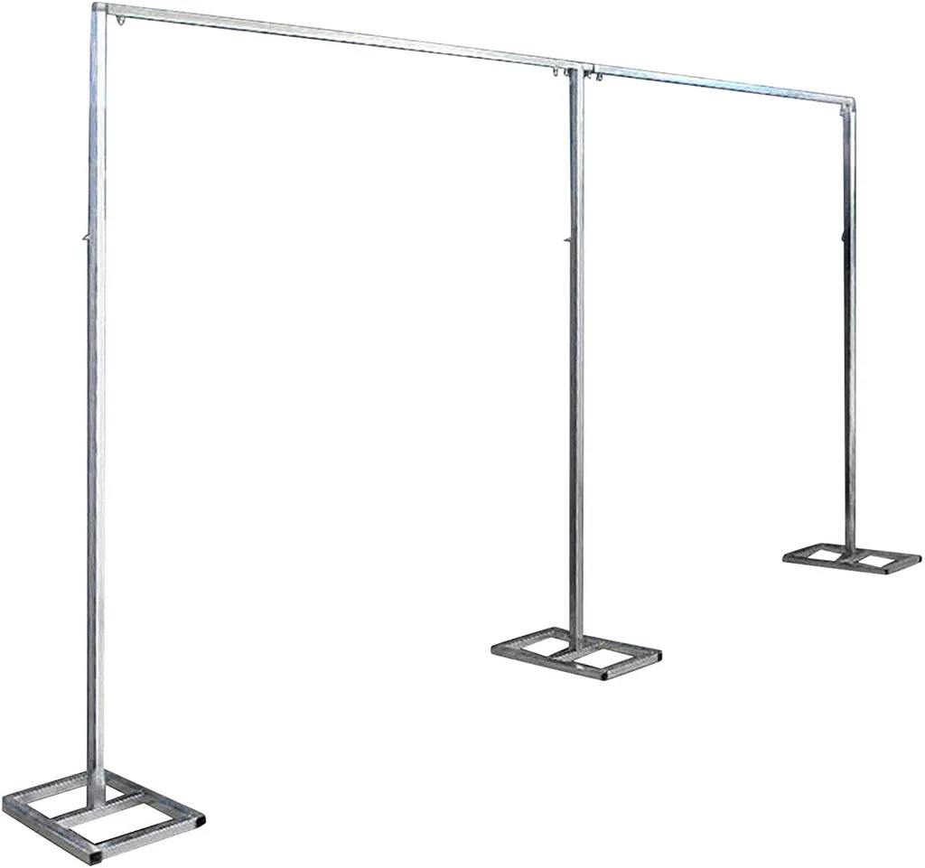 Structure de rideau autoportante pour décoration de réception de fête