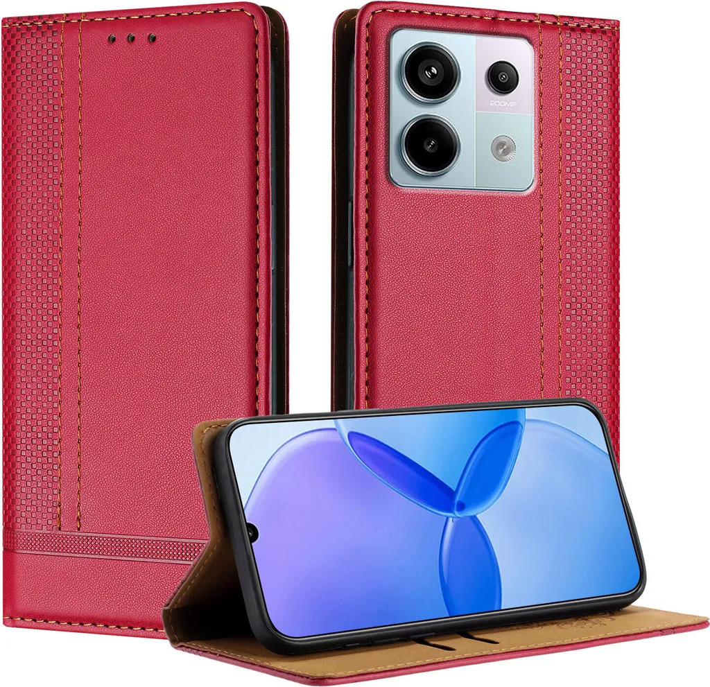 Acquista Custodia Cover con Porta Carte Xiaomi Redmi Note 14 Pro 4G Similpelle - 4 Colori - Grossista