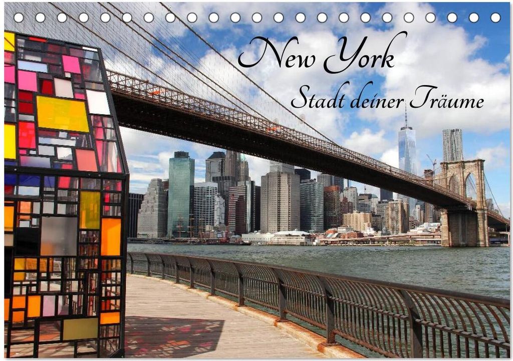 New York - Stadt deiner Träume (Tischkalender 2026 DIN A5 quer), CALVENDO Monatskalender