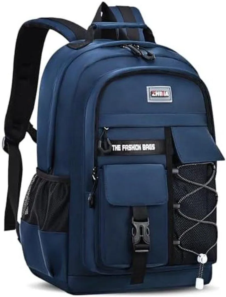 Grand sac à dos bleu 29 L idéal pour transporter son PC au lycée ou fac