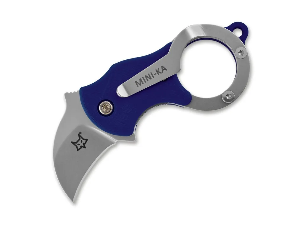 Mini-Ka Bleu Sablé - Petit Couteau EDC pour Ouvrir Colis et Courriers