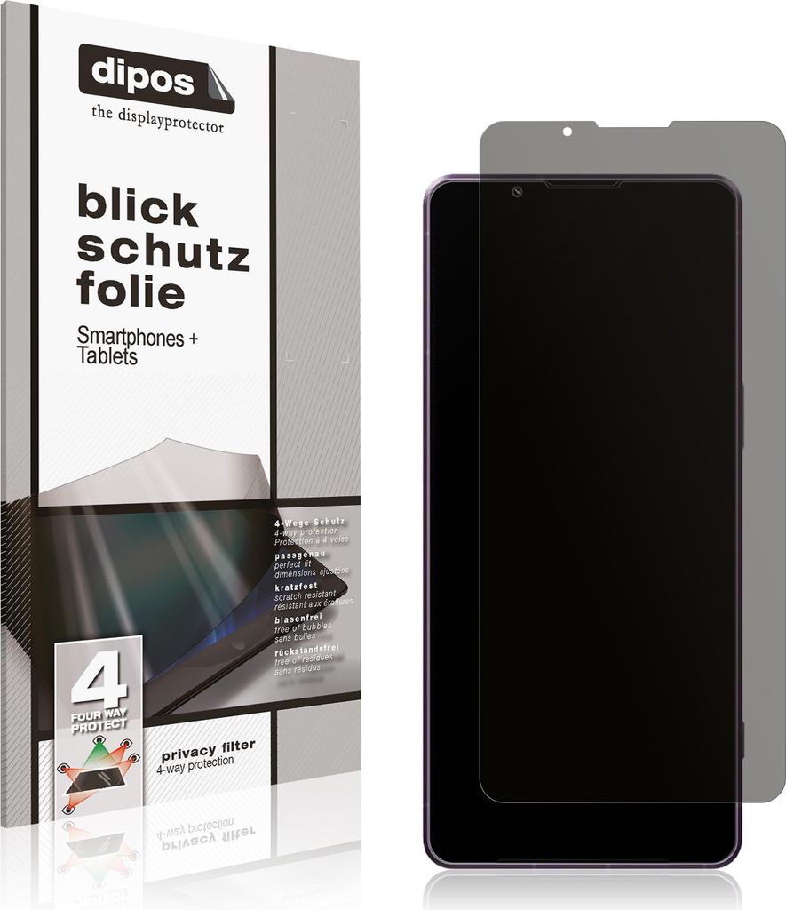 Blickschutzfolie für Sony Xperia 1 VII matt Schutzfolie Folie Display Schutz dipos