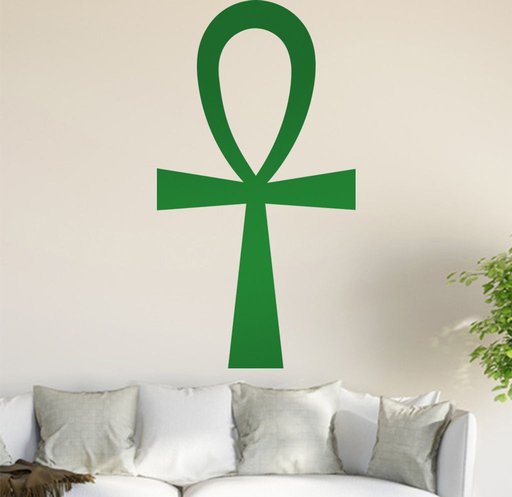 Ankh - Anch Wandtattoo in 6 Größen - Wandaufkleber Wall Sticker - Dekoration, Küche, Wohnzimmer, Schlafzimmer, Badezimmer