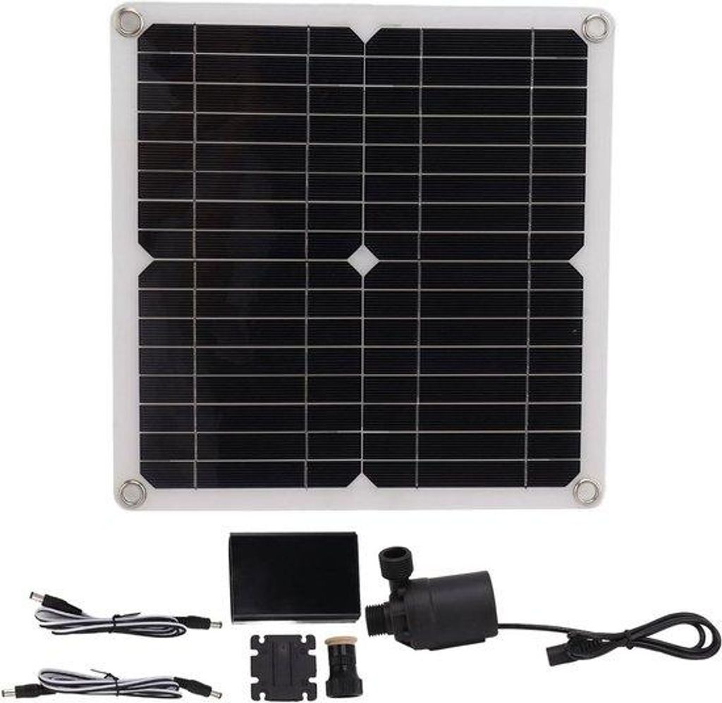 Solar-Pumpe 12V 22W mit 100W Solarpaneel für Außenbereich-Patio - Solar-Pumpe-Set für Teich-Aquarium.