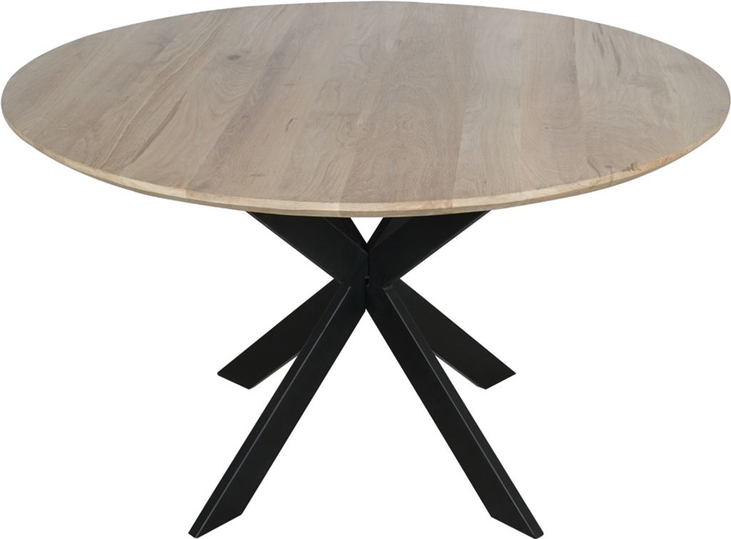 Eichenholztisch Ferris | Rund 130 cm | Naturfarben