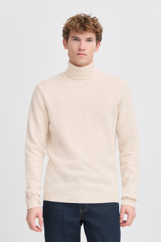 CASUAL FRIDAY CFKarl Herren Rollkragenpullover Strickpullover Feinstrick Pullover mit Rollkragen Rippbündchen Regular fit