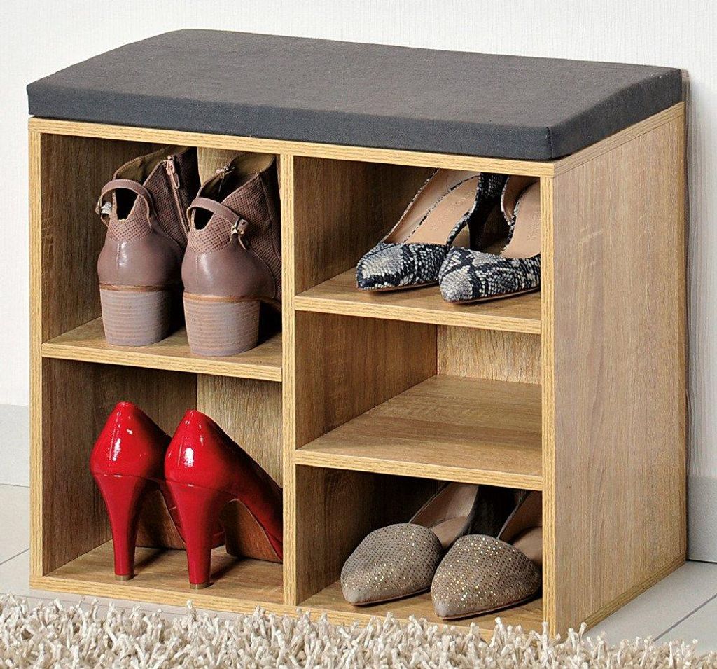 Kesper Schuhschrank mit Sitzkissen, 51,5 x 48 x 29,5 cm, 1 Produktbild 