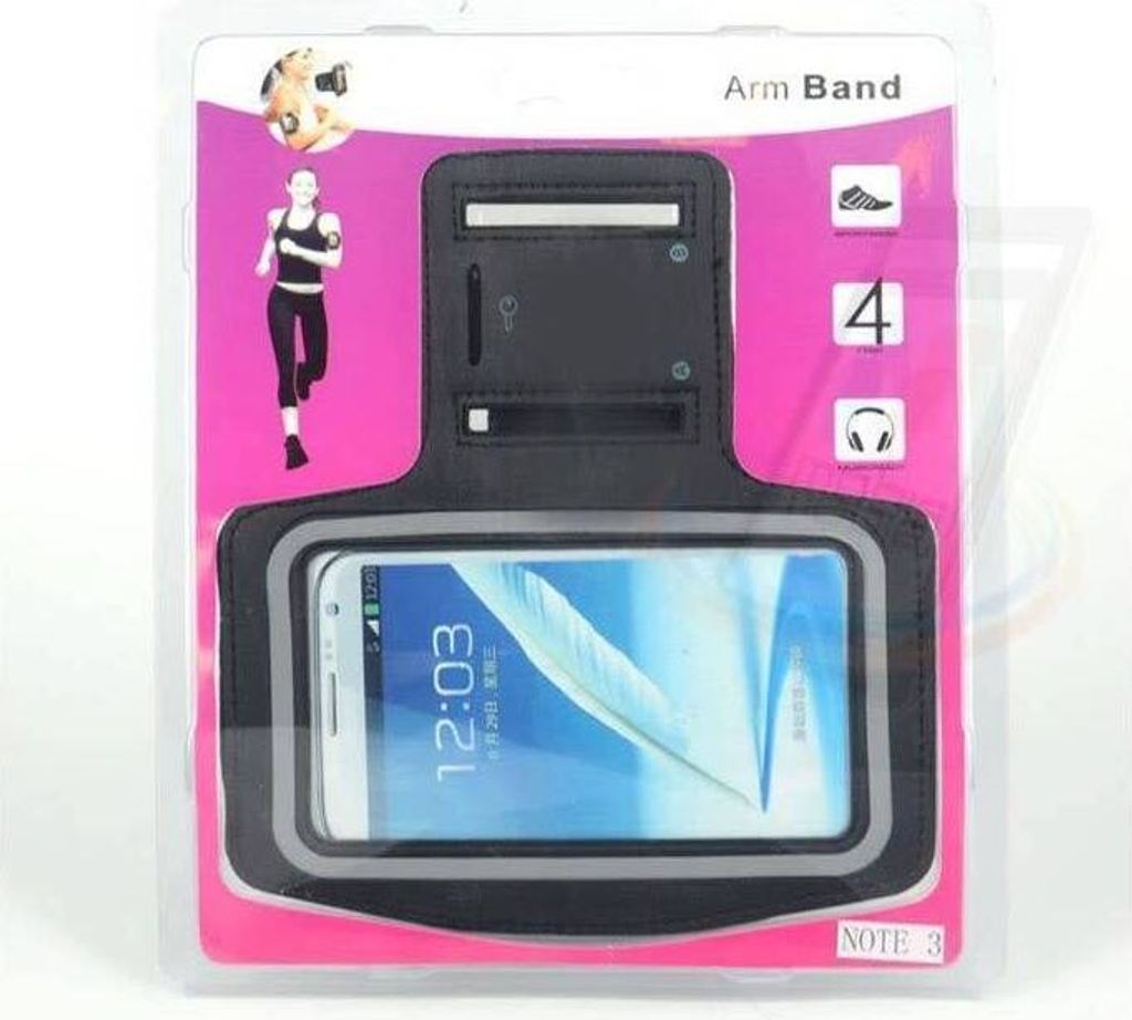 Samsung Galaxy Note 3 - N9000 - Sportief Armband - Black