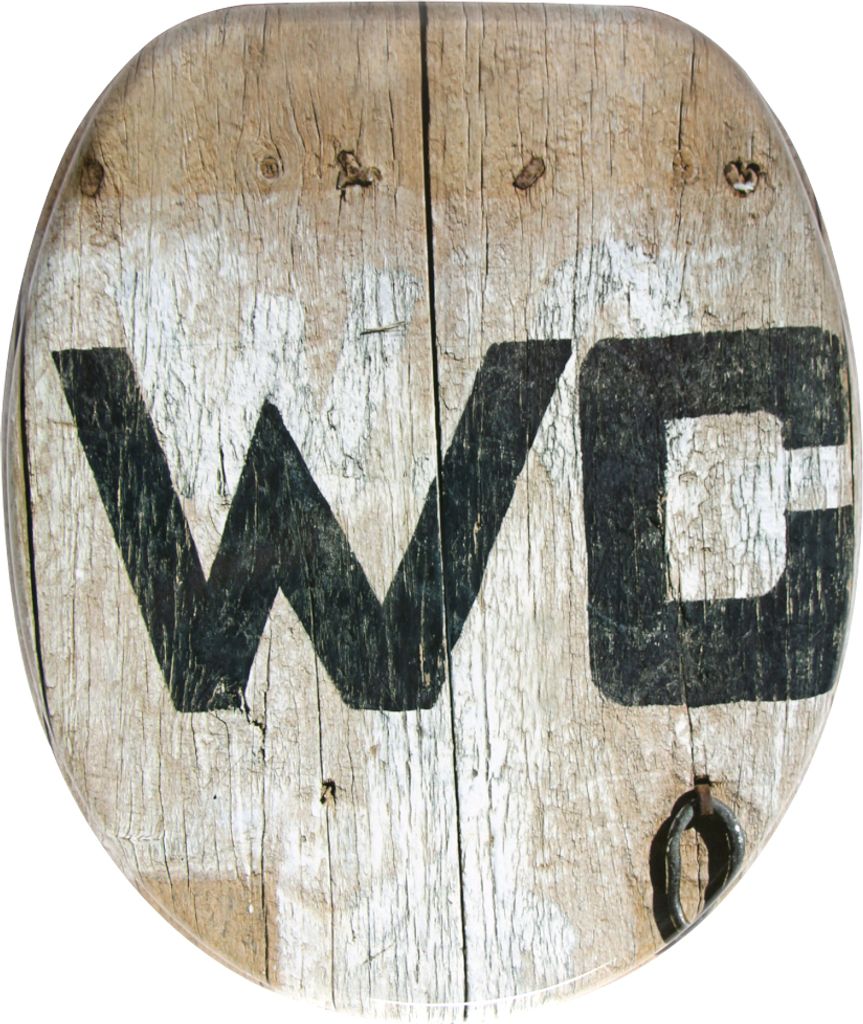 SANILO WC-Sitz mit Absenkautomatik Old Style, Toilettendeckel direkt vom Hersteller, Klodeckel, Klobrille, WC Deckel, Toilettensitz, WC Brille