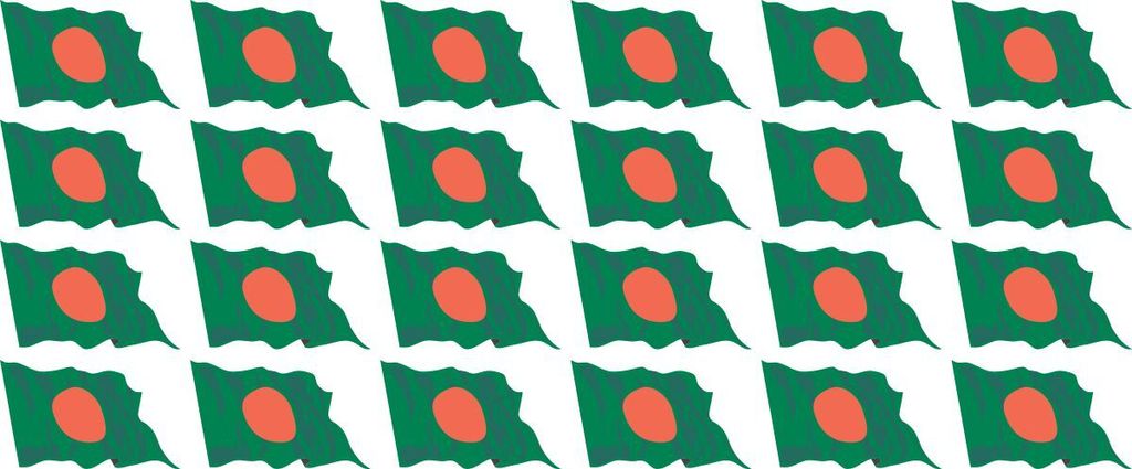 Mini Fahnen / Flaggen Set wehend - Pack wehend - 33x20mm - selbstklebender Aufkleber - Bangladesch - Sticker fürs Büro, Schule und zu Hause - 24 ...