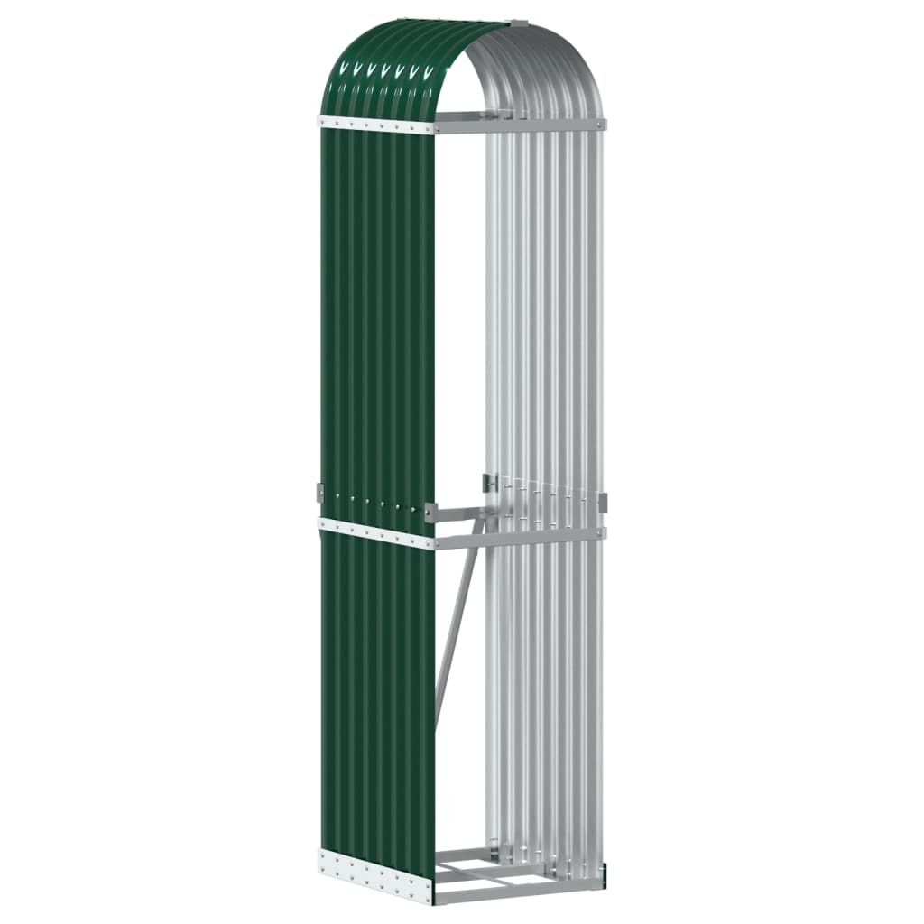 vidaXL Přístřešek na palivové dřevo Zelený 40x45x170 cm Obrázek produktu 
