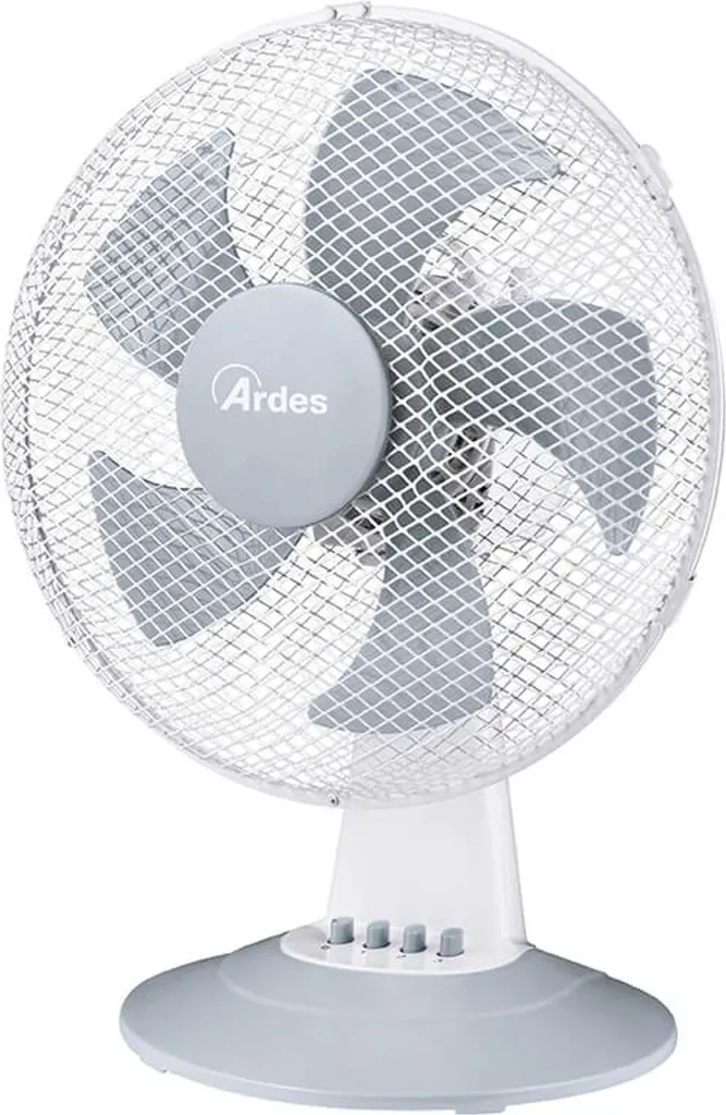 Ventilateur de Table Ardes AR5ST30W Silencieux 3 Vitesses Blanc 30cm
