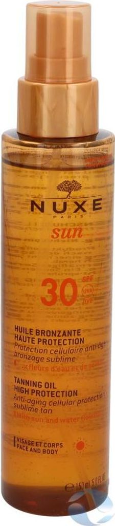 Nuxe Sun Huile Bronzante Haute Protection SPF30 spray Sonnenöl für Körper und Gesicht 150 ml