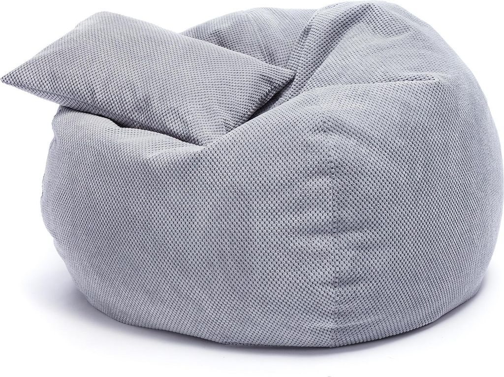 Ecopuf, Sitzkissen, Sessel Bean Bag, Sitzsack, für Innen, Dunkelgrau