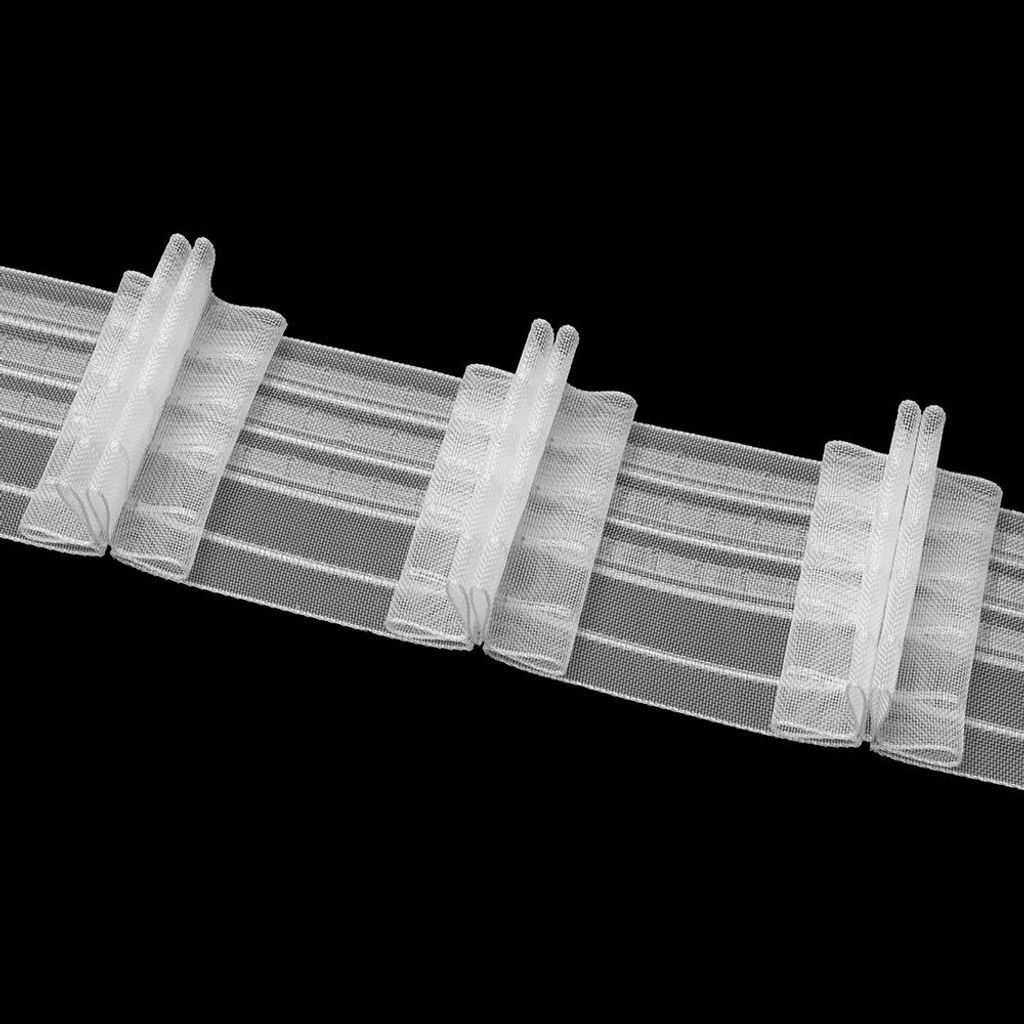 Gardinenband 50m Stehfalte Transparent-65mm 1:3.0 Produktbild 