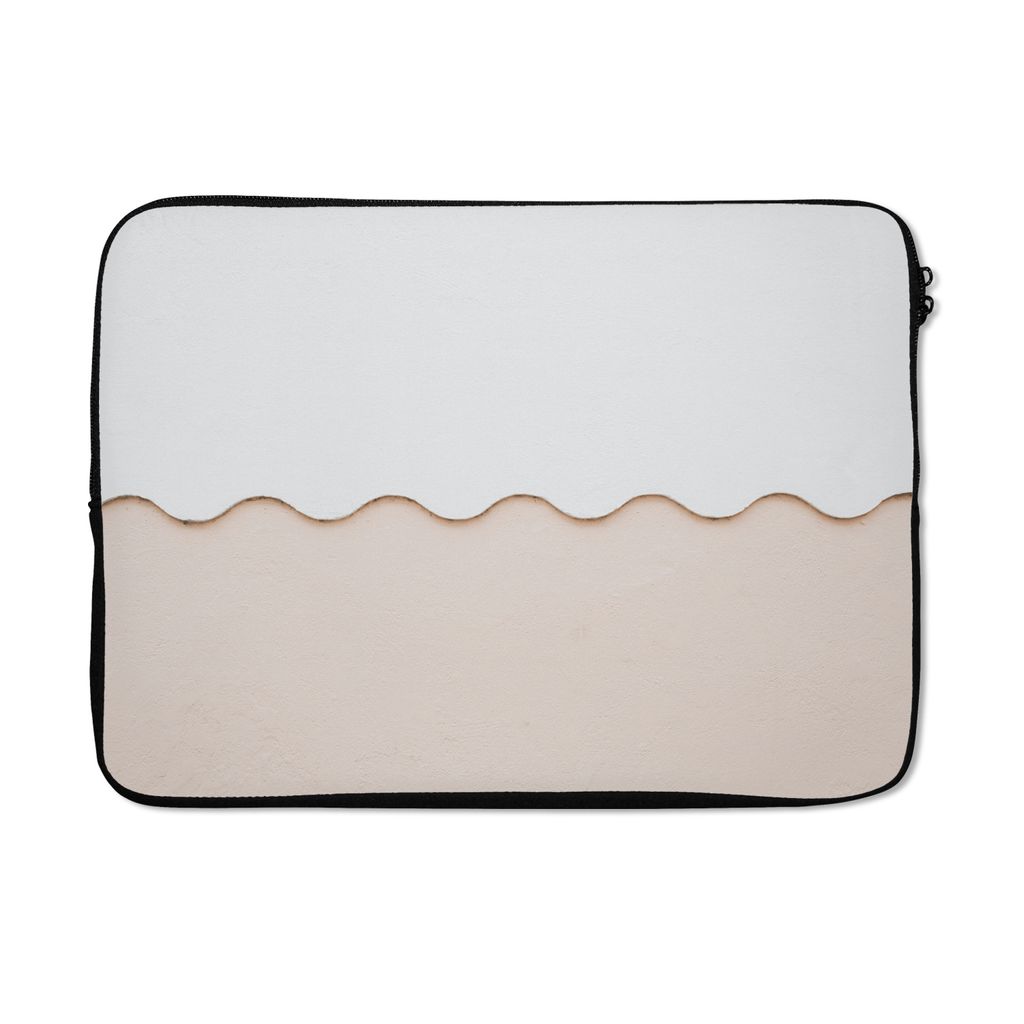MuchoWow Laptop Hülle 13 Zoll Sommer - Weiß - Rosa Laptoptasche - Laptophülle - Sleeve - Rundumschutz