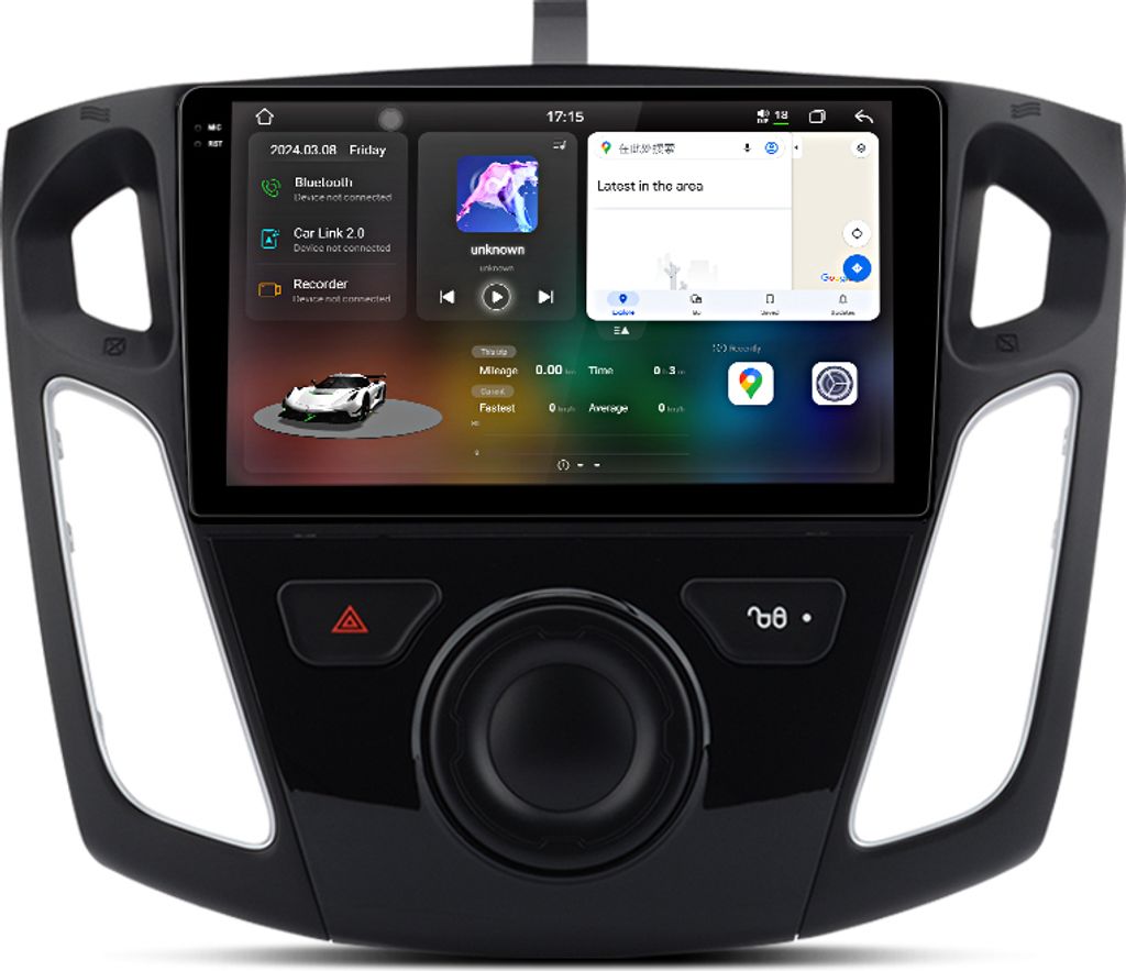 9.5" Android 13 Autoradio CarPlay Für Ford Focus III MK3 2011-2019 GPS Navi WIFI 4G BT SWC DAB+ 6+128G