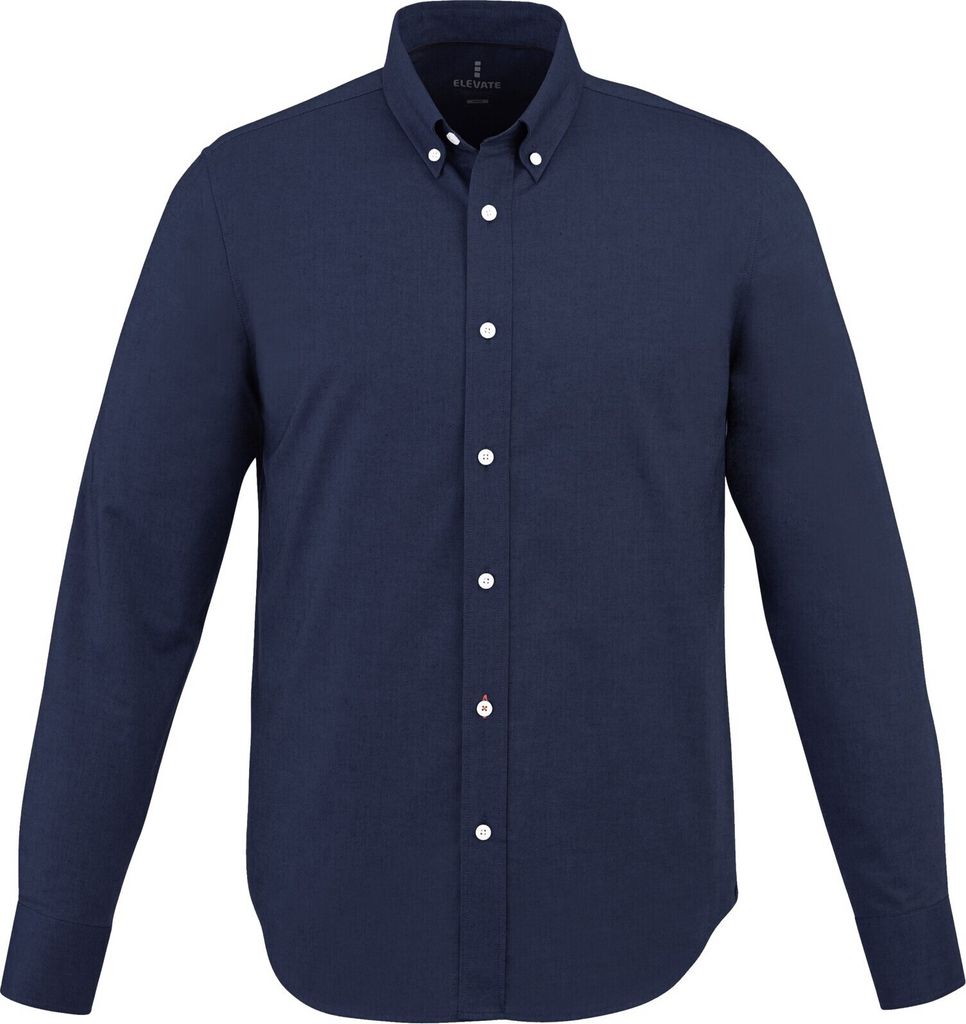 Elevate Vaillant Langarm Hemd PF1835 (2XL) (Marineblau)