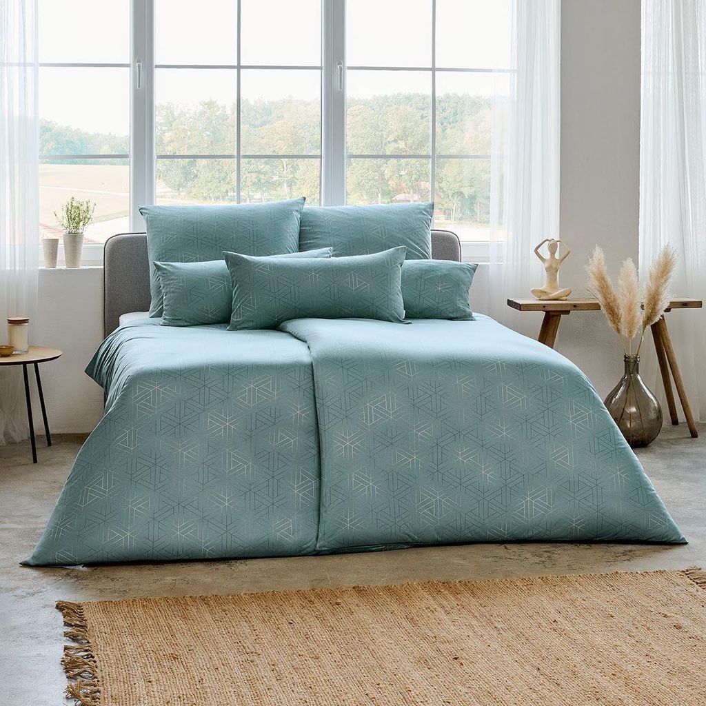 Estella Mako Interlock Jersey Bettwäsche Pippa mint 140x200 cm + 70x90 cm