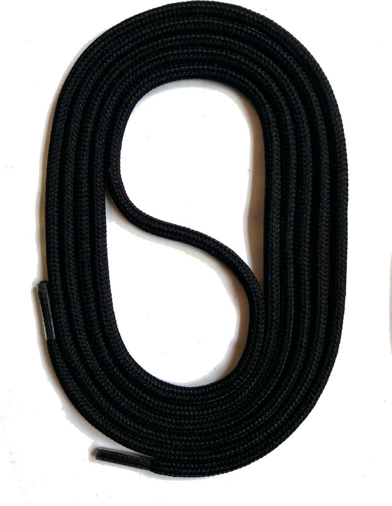SNORS Schnürsenkel rund - SCHWARZ - 3mm - 110cm