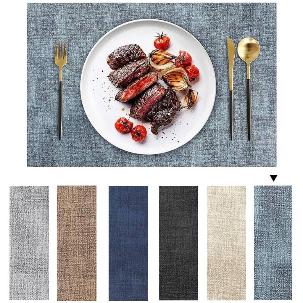 6 Stück 45*30cm Leder Tischsets Abwaschbar, Wasserdicht Produktbild 1