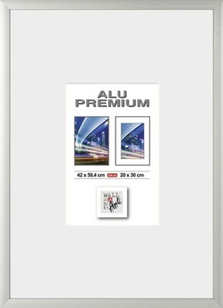 Bilderrahmen Alu Quattro silber 42x59,4 cm (DIN A2) Produktbild 