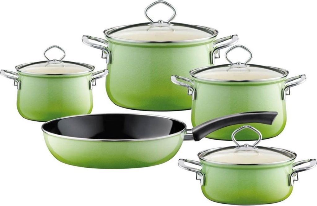 RIESS Topfset 5 teilig emalia szmaragdowa Zdjęcie produktu 