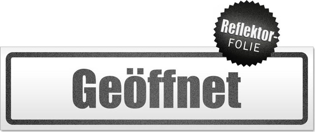 Geöffnet Magnetschild Schild magnetisch
