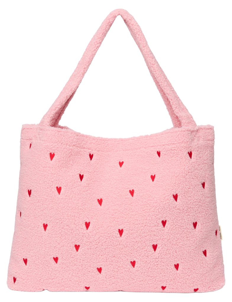 Studio Noos Teddy Hearts Mom Bag - Light Pink | Produktbild 