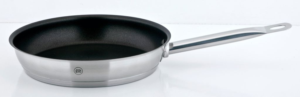 PRO-X Bratpfanne, Durchmesser: 24 cm, Edelstahl rostfrei 18/10, antihaftbeschichtet