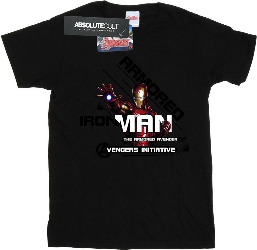 Marvel - "Armored Avenger" T-Shirt für Herren BI5781 (M) (Schwarz)