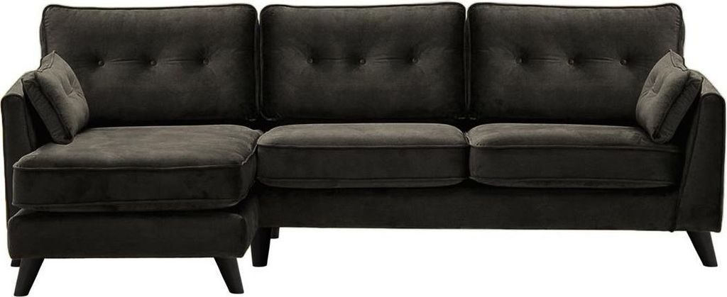 Linksseitiges Ecksofa Magnus-Velluto 20-black