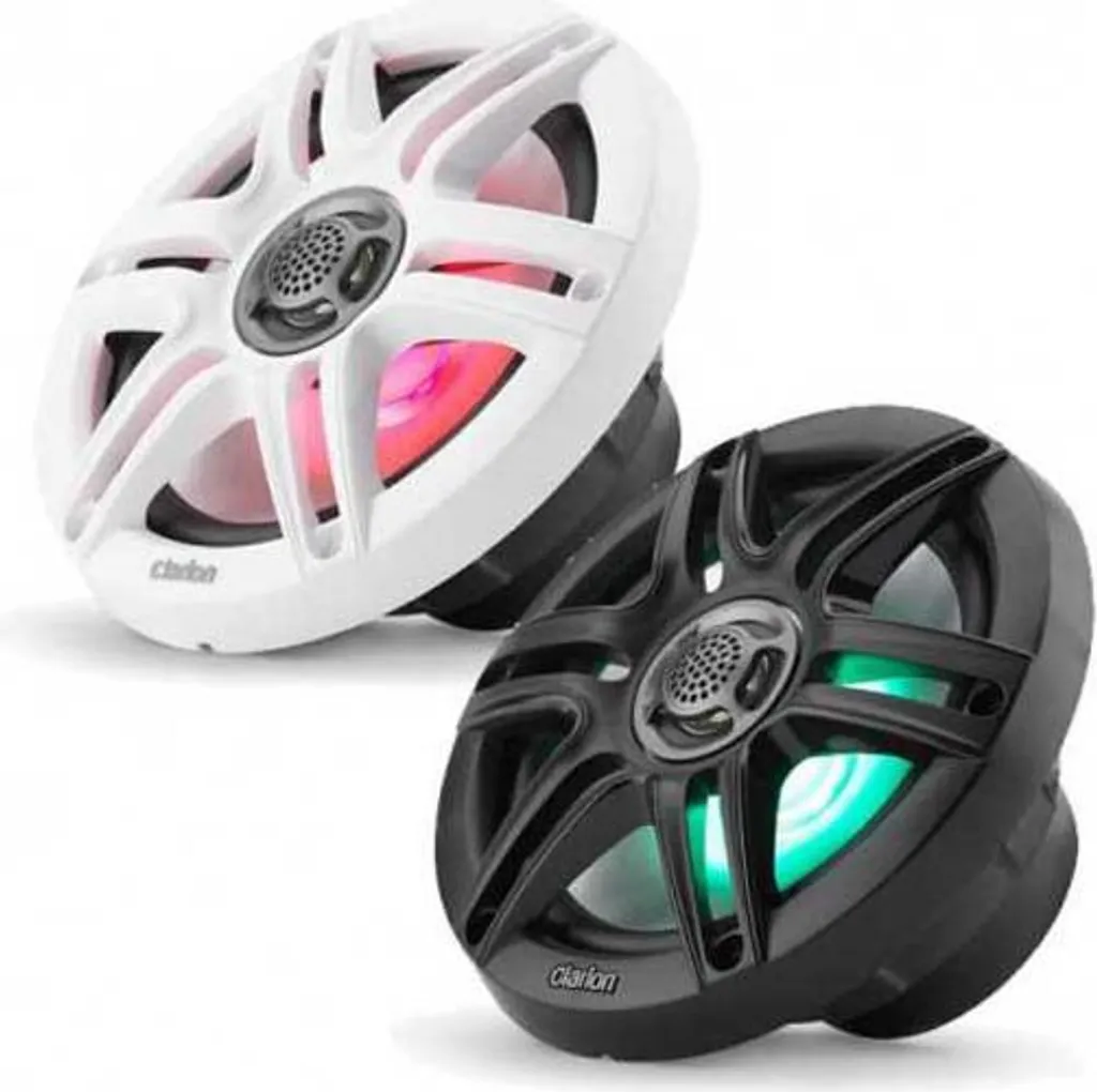 Clarion Marine CMS-651-RGB-S Haut-Parleurs Argentés 6.5 Pouces - 2 Unités