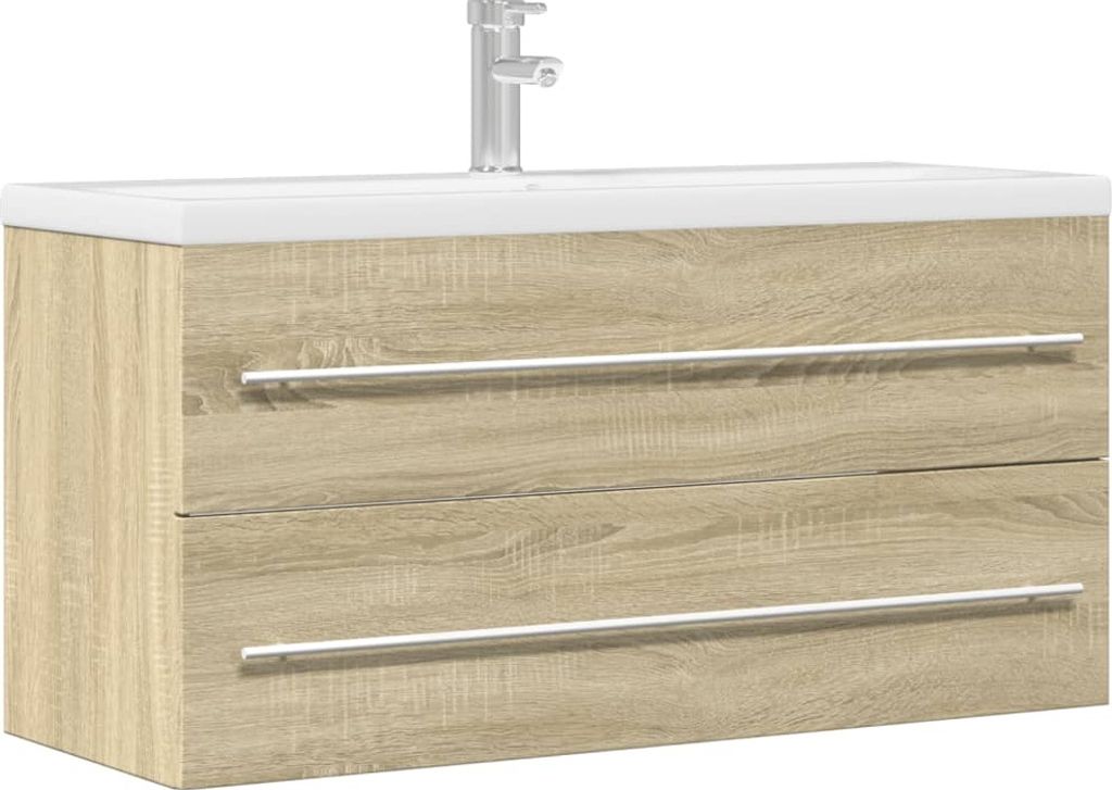 Maison Exclusive - Waschbeckenunterschrank Sonoma-Eiche 100x38,5x48 cm