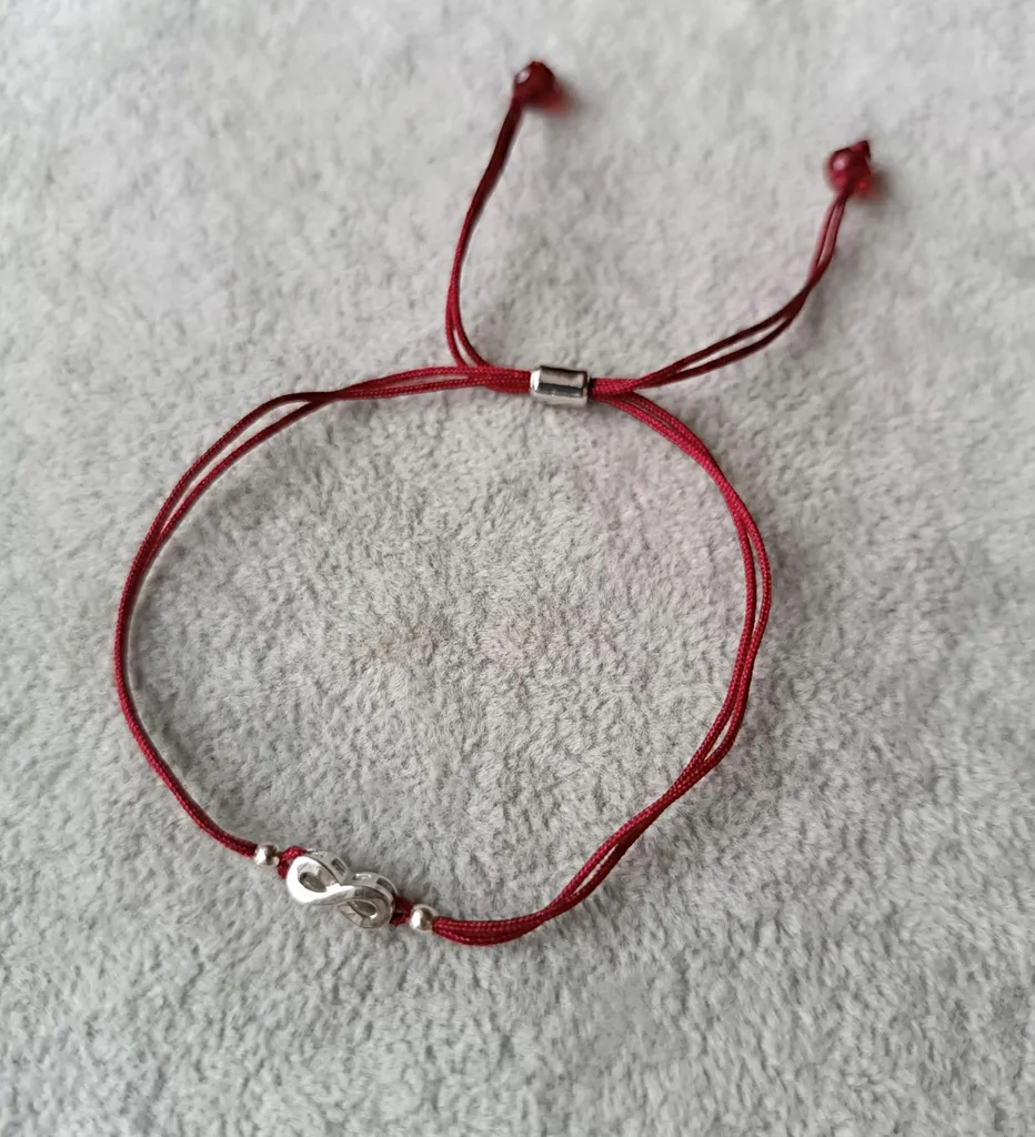 Bracciale Acciaio e Cordino Bordeaux - Qualità Certificata Cabala - 2