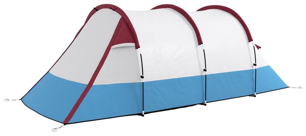 Outsunny kampeer tent, tunneltent voor 2 personen, met Productafbeelding 
