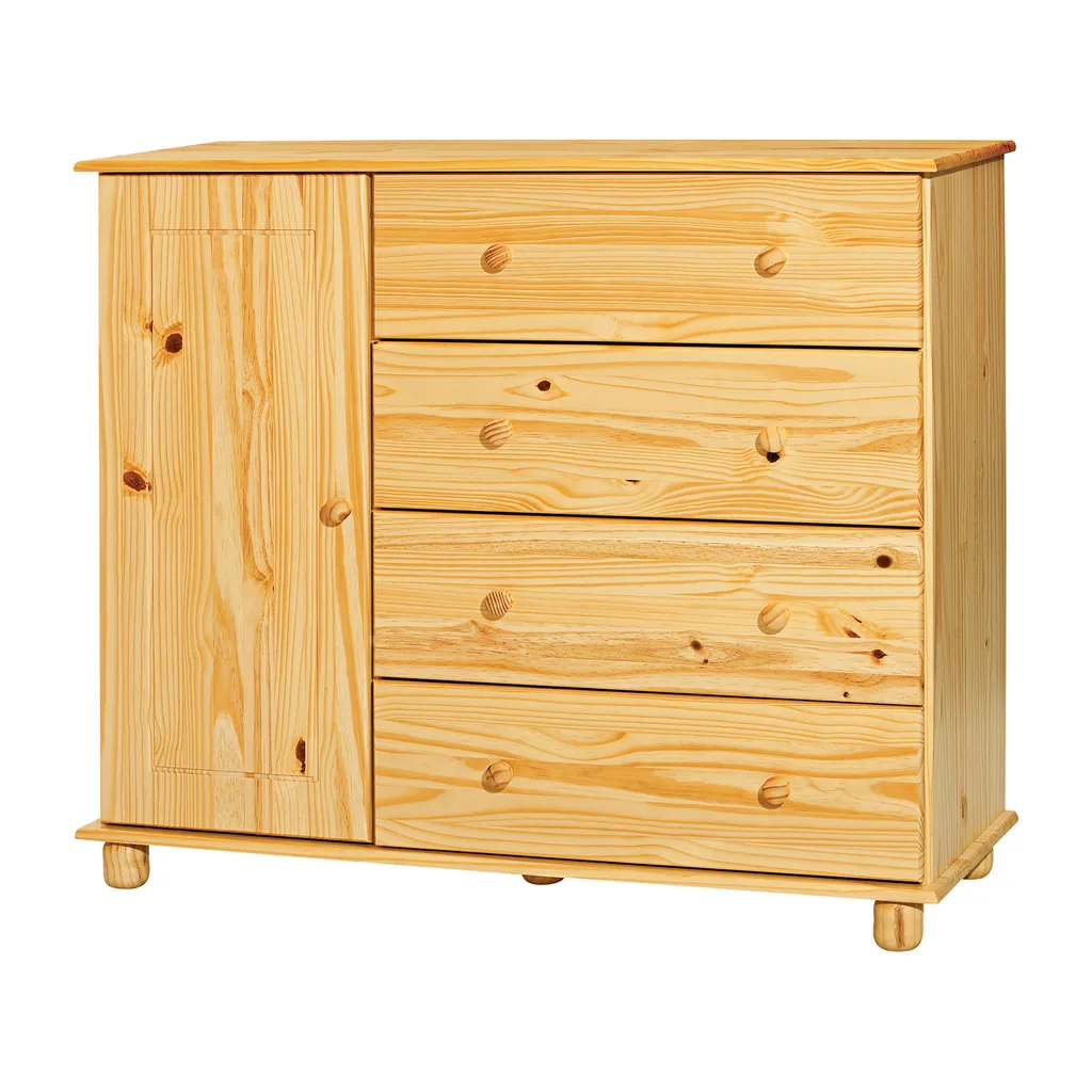 Commode 4 tiroirs pour optimiser les petits espaces et ranger le linge