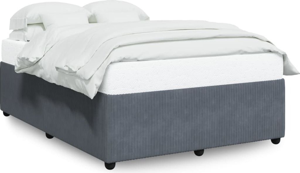 Maison Exclusive - Bettgestell ohne Matratze Dunkelgrau 160x200 cm Samt