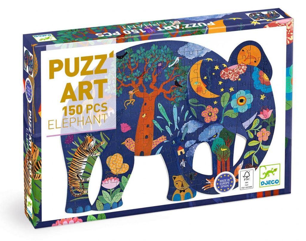 Puzzle Puzz'Art Elefante, Djeco Immagine del prodotto 